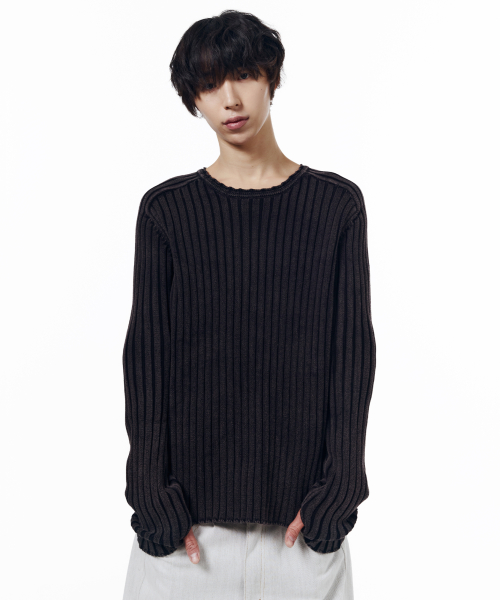 Fade Washed Knit (Black)