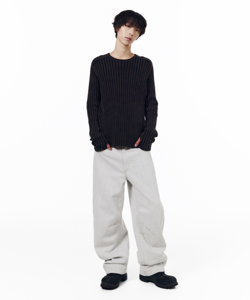 Fade Washed Knit (Black)