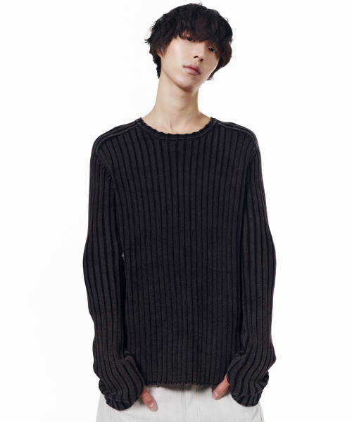 Fade Washed Knit (Black)