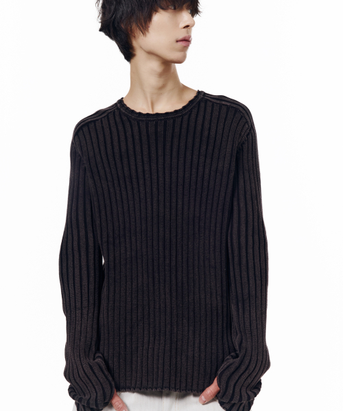 Fade Washed Knit (Black)