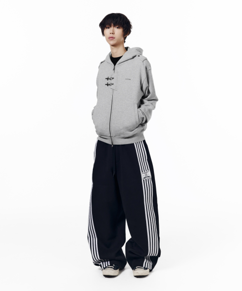 Fireman Hook Hoodie Zip-Up (Gray)