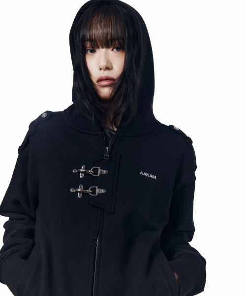 Fireman Hook Hoodie Zip-Up (Black)