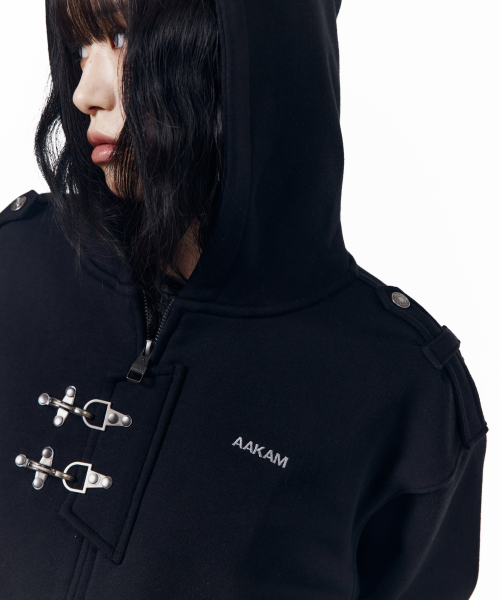 Fireman Hook Hoodie Zip-Up (Black)