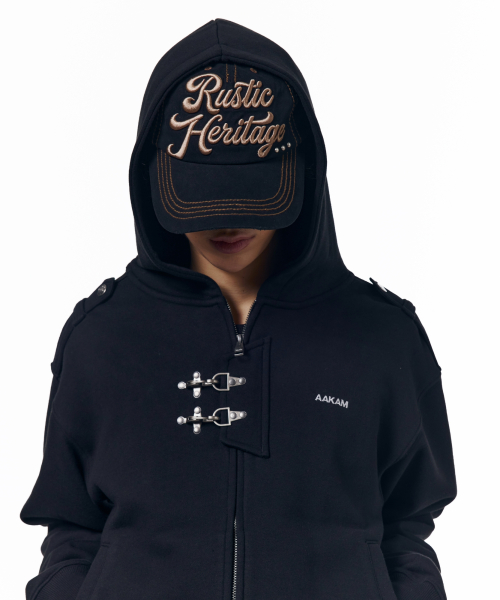 Fireman Hook Hoodie Zip-Up (Black)