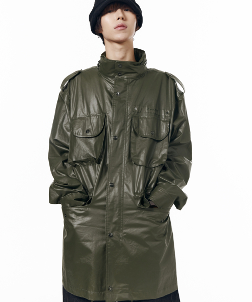 Coated Field Jacket (Khaki)