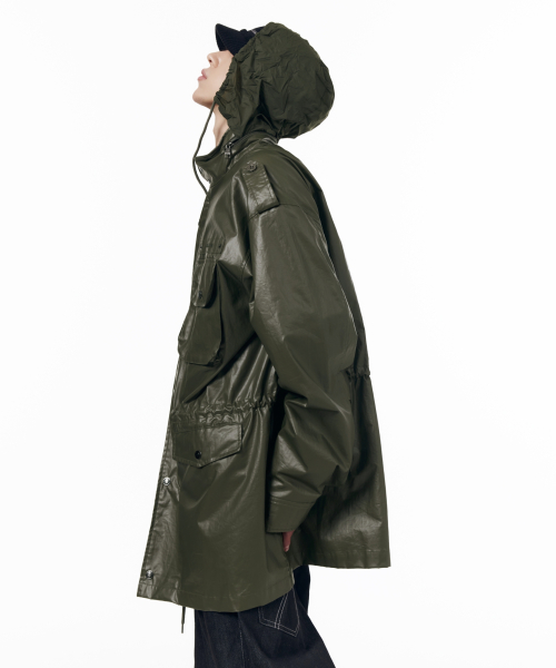 Coated Field Jacket (Khaki)