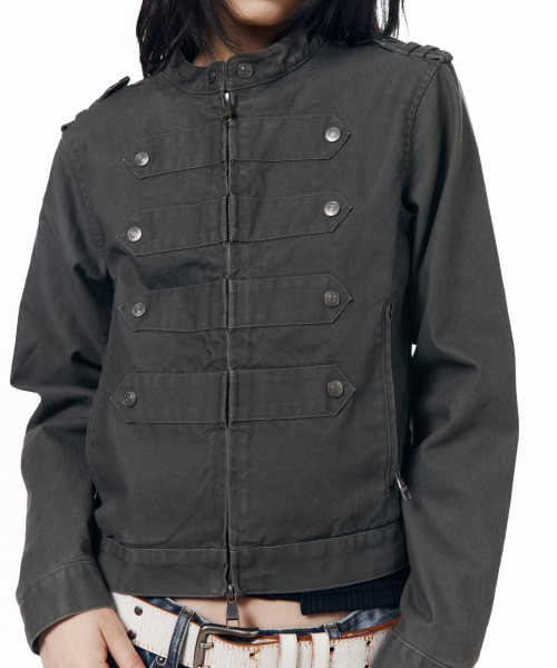 Napoleon Corded Washed Jacket (Charcoal)