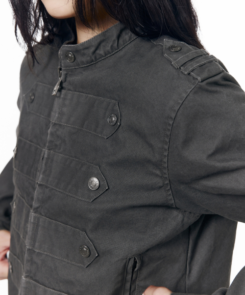 Napoleon Corded Washed Jacket (Charcoal)
