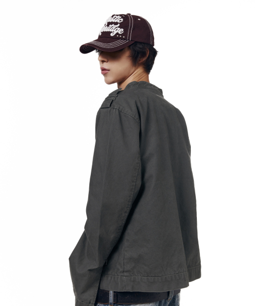 Napoleon Corded Washed Jacket (Charcoal)