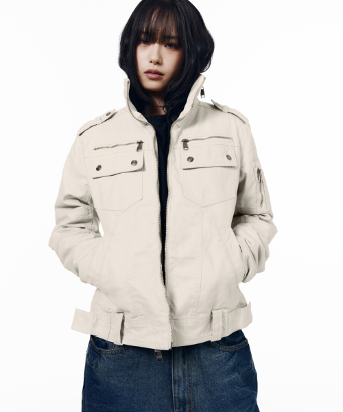 Napoleon Corded Washed Jacket (Black)