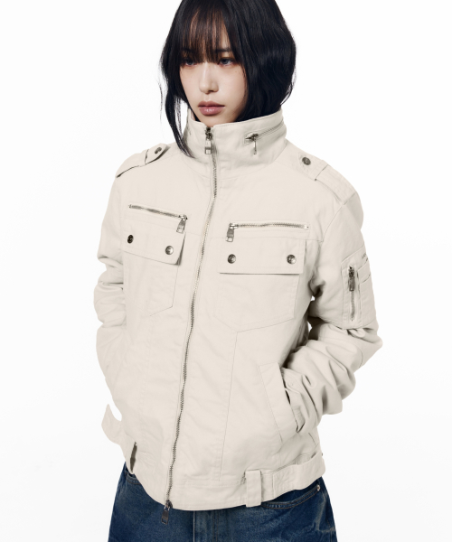 Napoleon Corded Washed Jacket (Black)