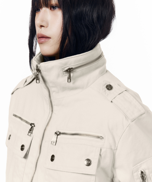 Napoleon Corded Washed Jacket (Black)