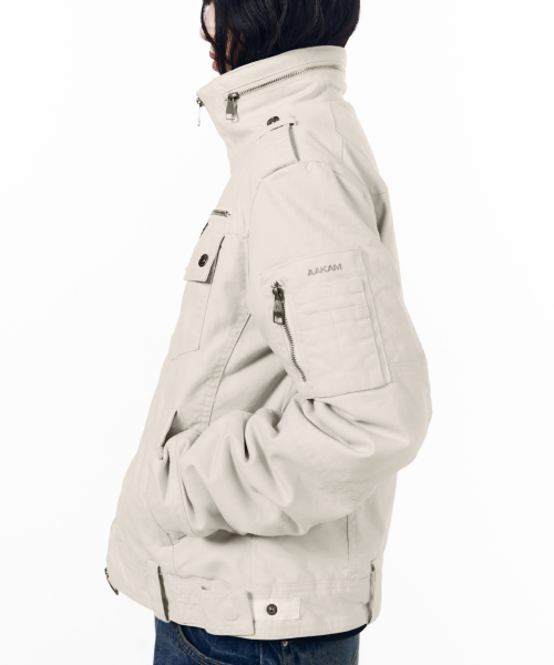 Napoleon Corded Washed Jacket (Black)