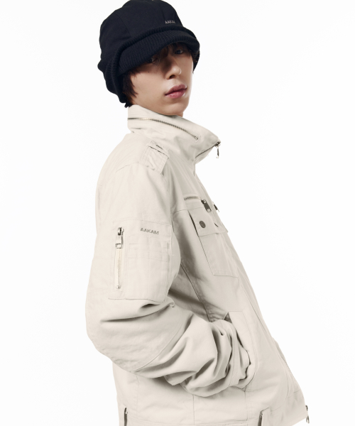 Napoleon Corded Washed Jacket (Black)