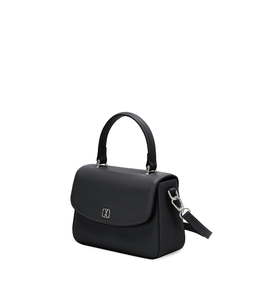 Senua Flap Mini Crossbody Bag, Black