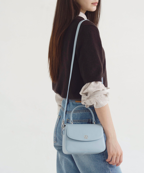 SENUA Flap Mini Crossbody Bag Sky Blue