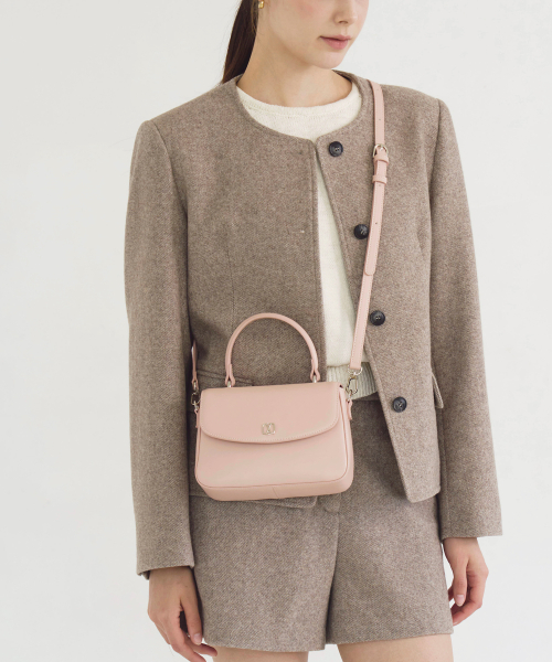 Senua Flap Mini Crossbody Bag Pink