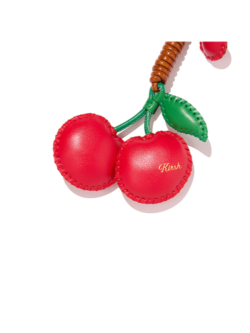 SMALL CHERRY BAG CHARM(RED)