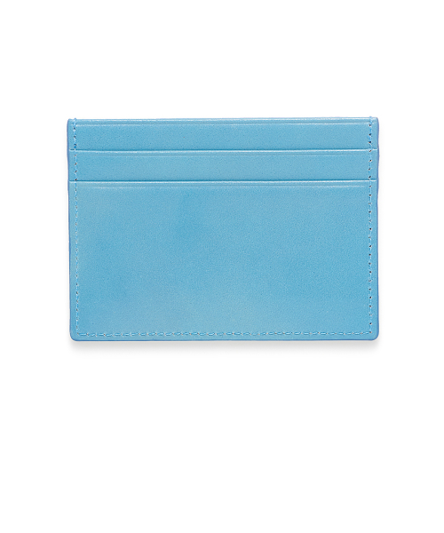 EMBOSSED LOGO CARD WALLET IN BLUE
