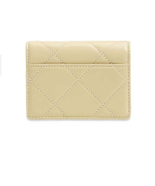 PUFF QUILT WALLET IN BUTTER