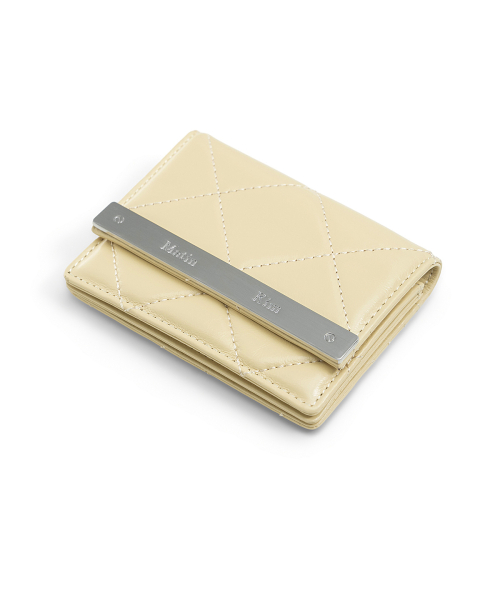 PUFF QUILT WALLET IN BUTTER