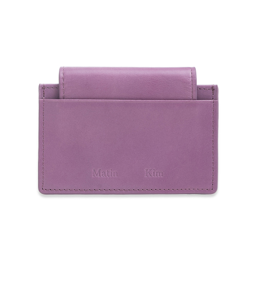 VINTAGE ACCORDION WALLET IN SMOKE VIOLET