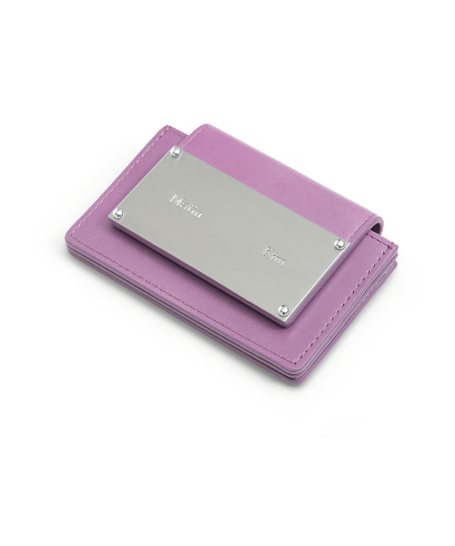 VINTAGE ACCORDION WALLET IN SMOKE VIOLET
