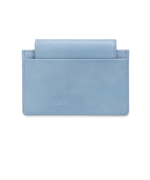 VINTAGE ACCORDION WALLET IN SMOKE BLUE