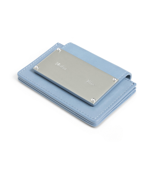 VINTAGE ACCORDION WALLET IN SMOKE BLUE