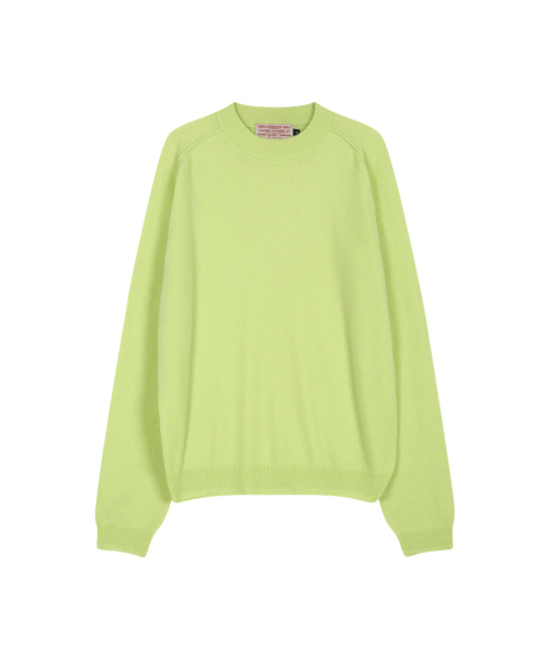 SHANE CASHMERE CREW-NECK SWEATER (LEMON)