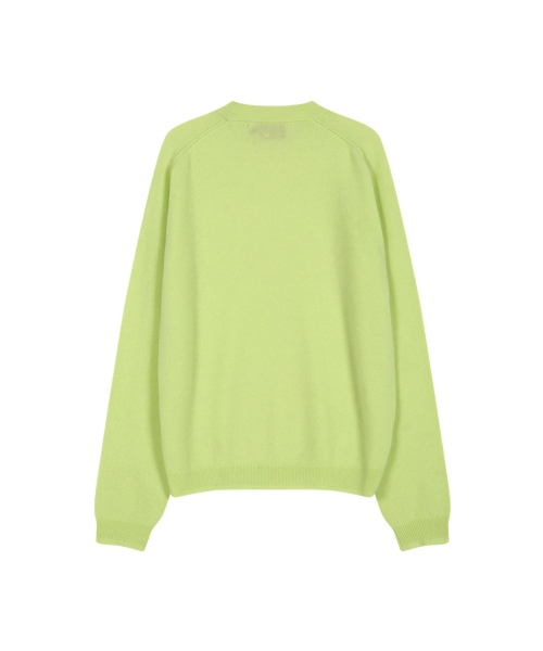 SHANE CASHMERE CREW-NECK SWEATER (LEMON)