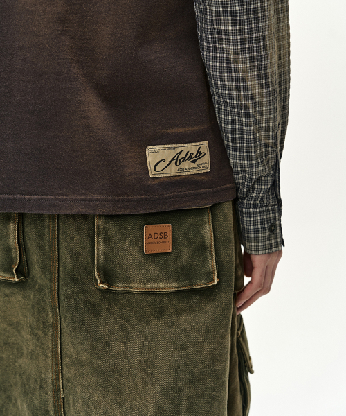 CARGO POCKET WRAP SKIRT (KHAKI)