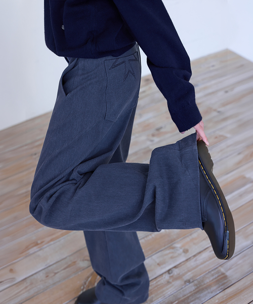 Relaxed Straight Chino Pants, NAVY