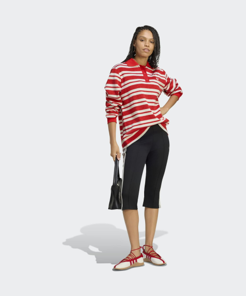 STRIPED POLO RED