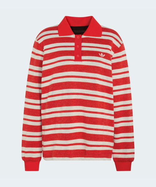 STRIPED POLO RED