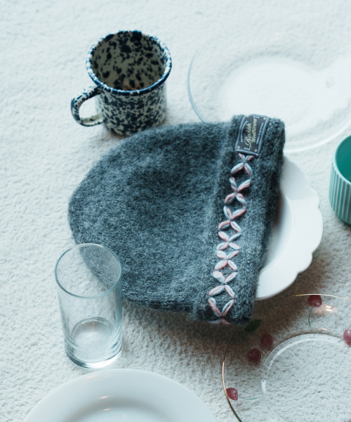 HAND STITCH BEANIE - 4 colors