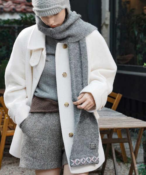 HAND STITCH SCARF - 4 colors