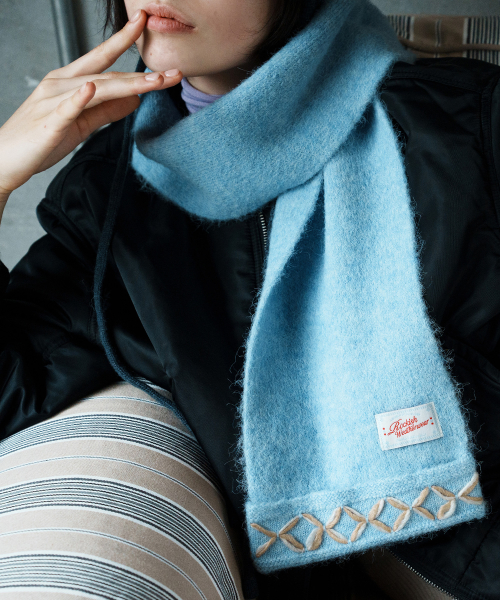 HAND STITCH SCARF - 4 colors