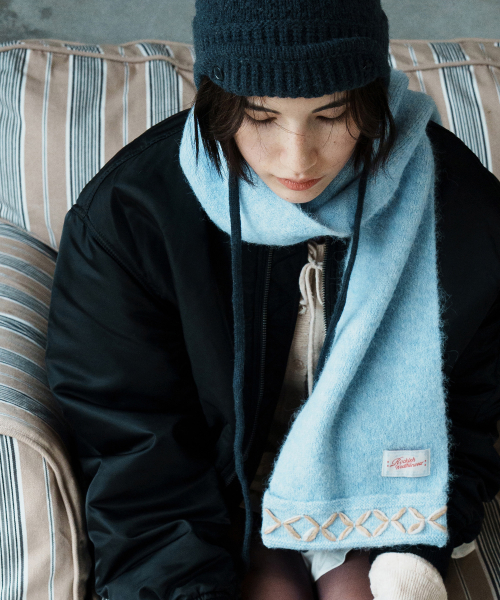 HAND STITCH SCARF - 4 colors