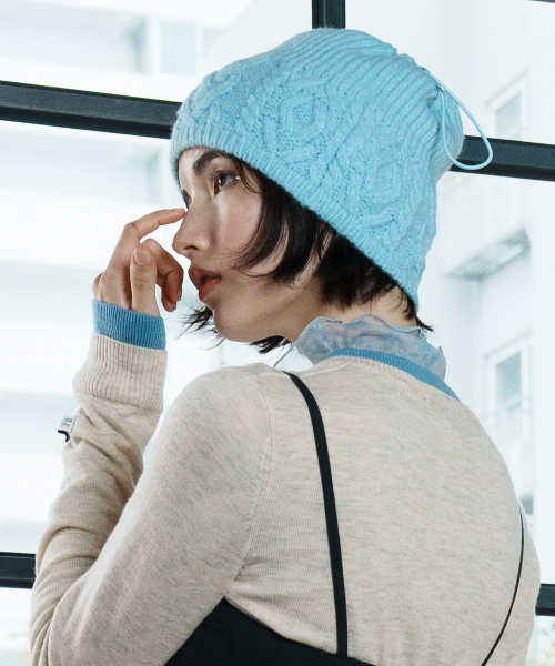 HEART CABLE BEANIE - 4 colors