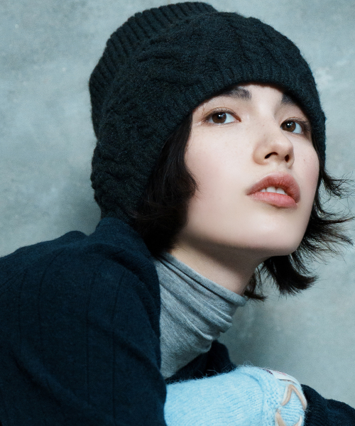 HEART CABLE BEANIE - 4 colors