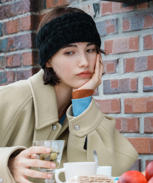 HEART CABLE HAIRBAND & NECK WARMER - 4 colors