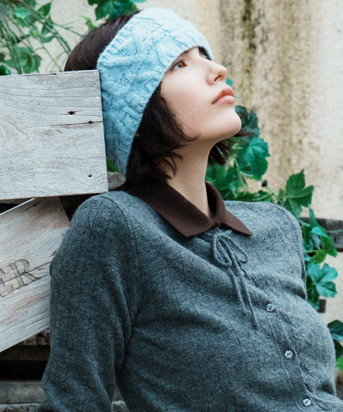 HEART CABLE HAIRBAND & NECK WARMER - 4 colors