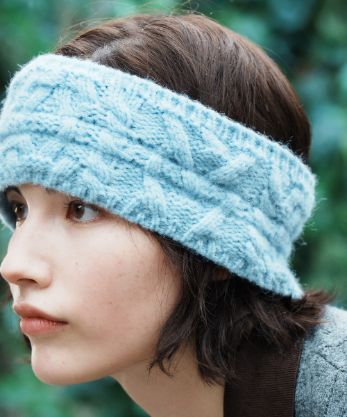 HEART CABLE HAIRBAND & NECK WARMER - 4 colors