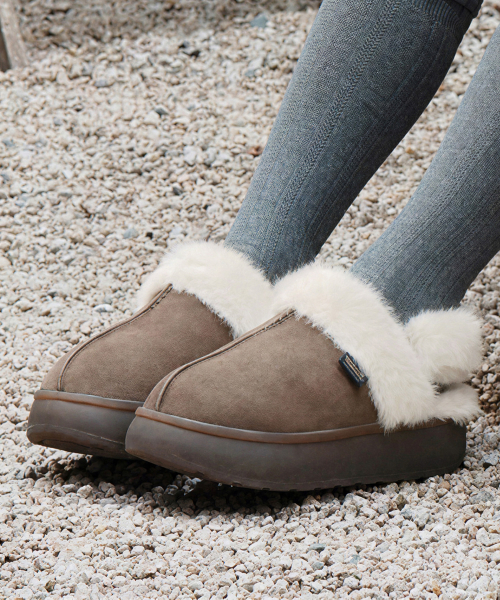 CLOUDY FUR SLINGBACKS - 7 colors
