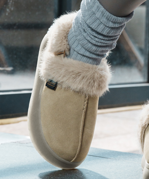 CLOUDY FUR SLINGBACKS - 7 colors