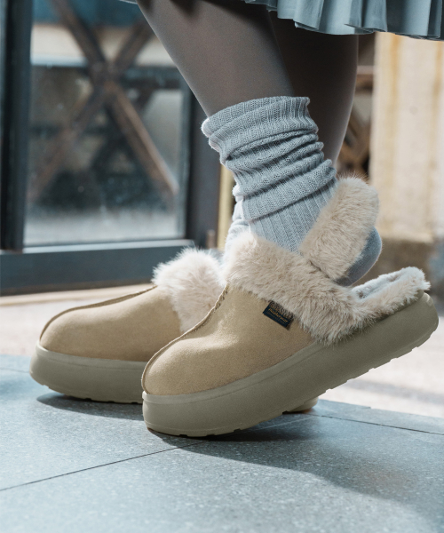 CLOUDY FUR SLINGBACKS - 7 colors