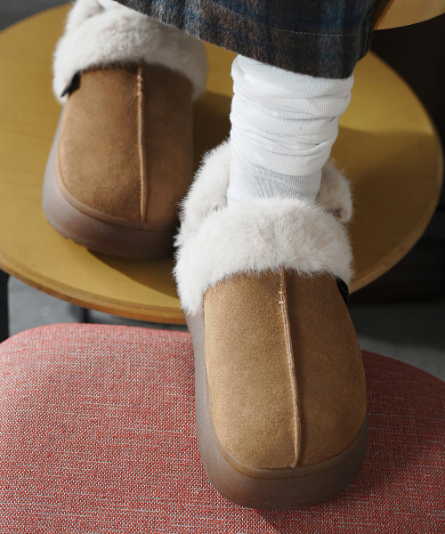 CLOUDY FUR SLINGBACKS - 7 colors