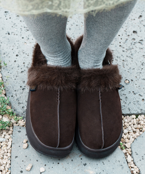 CLOUDY FUR SLINGBACKS - 7 colors