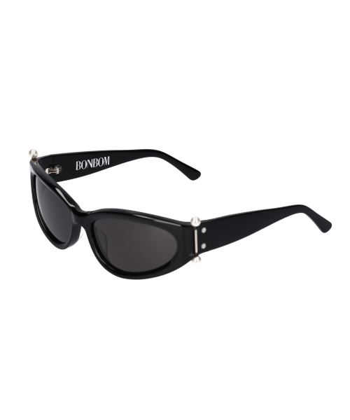 BONBOM METAL PIERCING SUNGLASSES - BLACK(PEARL)